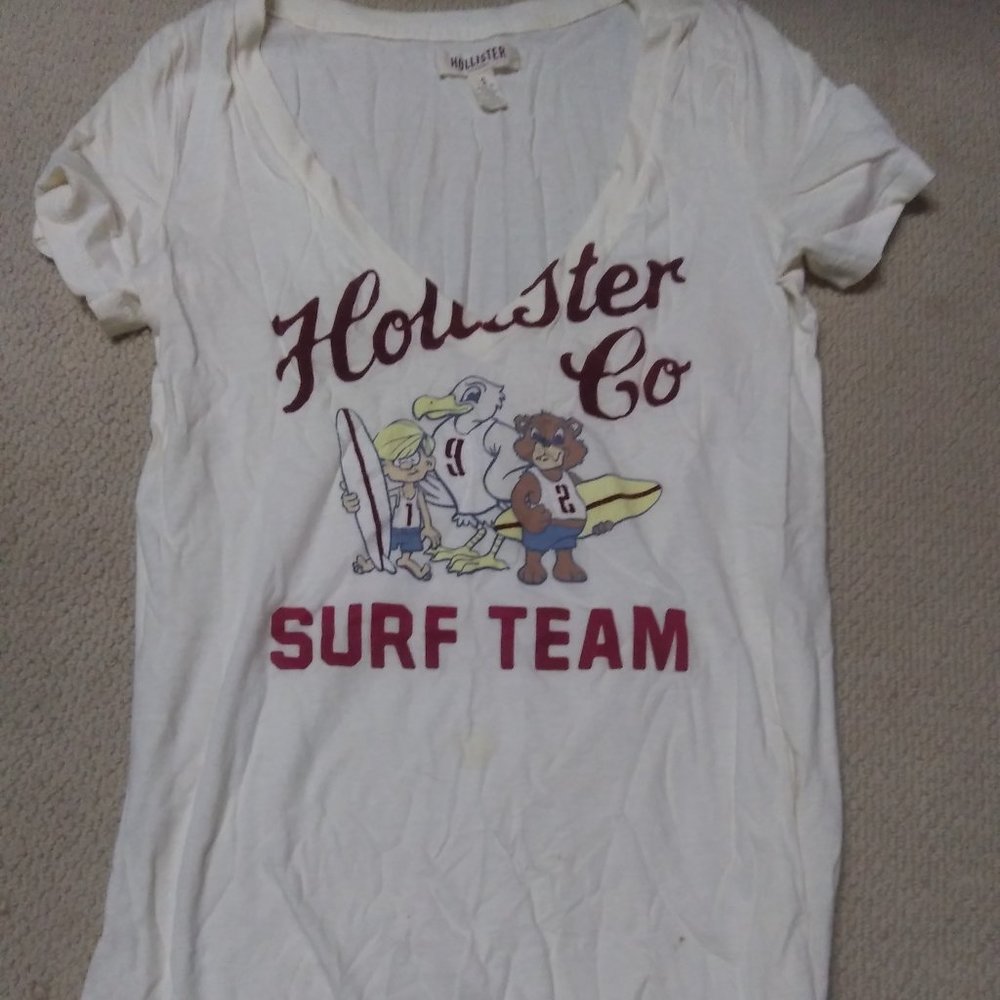 Hollister surf team tee shirt xs